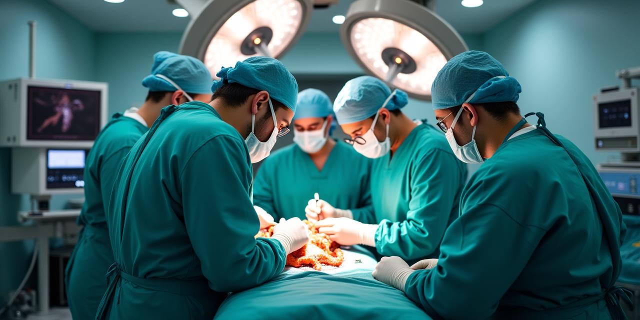 Équipe de chirurgiens vétérinaires en pleine opération à Lyon